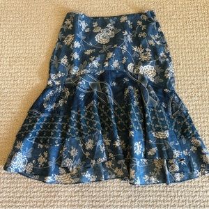 Lauren Ralph Lauren Tiered High Low Skirt